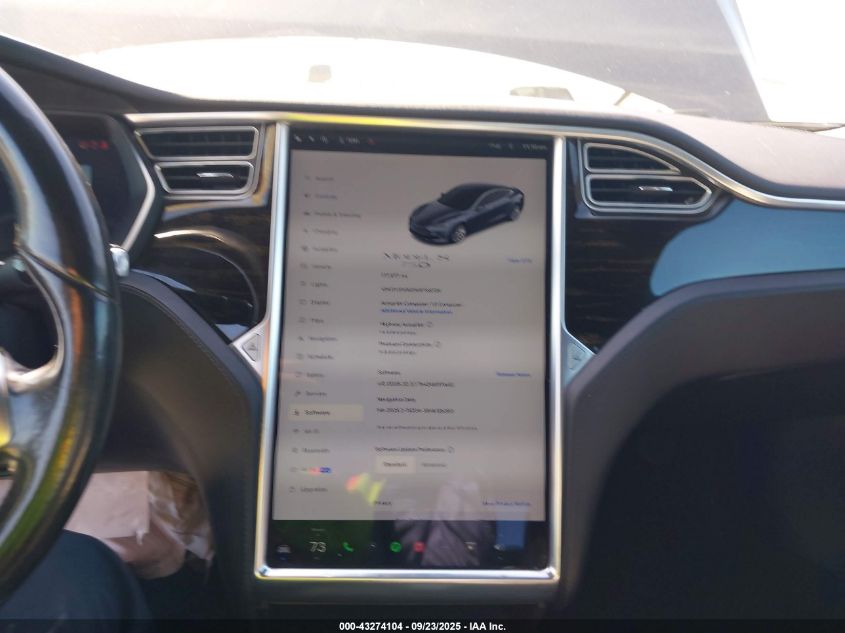 2016 Tesla Model S VIN: 5YJSA1E2XGF148724 Lot: 43274104