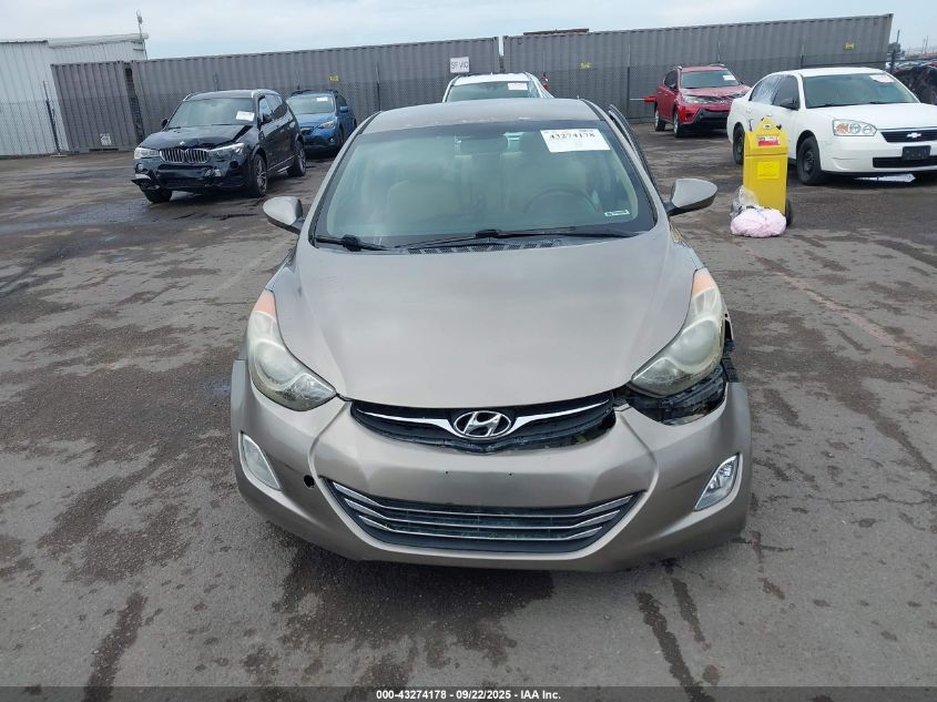 2013 Hyundai Elantra Gls VIN: 5NPDH4AE3DH274538 Lot: 43274178