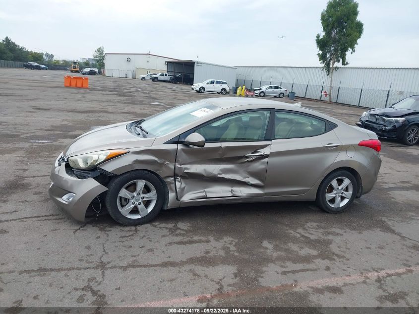 2013 Hyundai Elantra Gls VIN: 5NPDH4AE3DH274538 Lot: 43274178