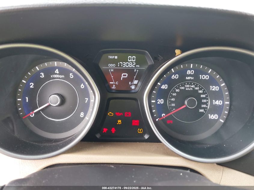 2013 Hyundai Elantra Gls VIN: 5NPDH4AE3DH274538 Lot: 43274178