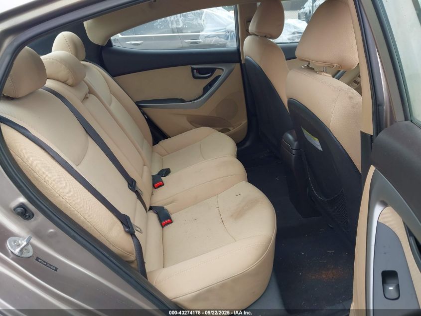 2013 Hyundai Elantra Gls VIN: 5NPDH4AE3DH274538 Lot: 43274178