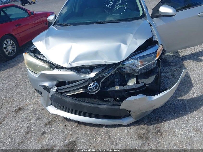 2016 Toyota Corolla Le VIN: 5YFBURHE9GP431843 Lot: 43274182