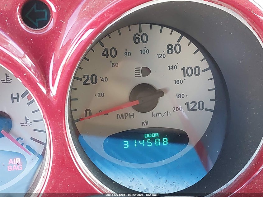 2002 Chrysler Pt Cruiser Limited VIN: 3C8FY68B22T376439 Lot: 43274204