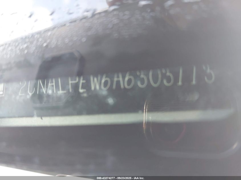 2010 Chevrolet Equinox Lt VIN: 2CNALPEW6A6303113 Lot: 43274277