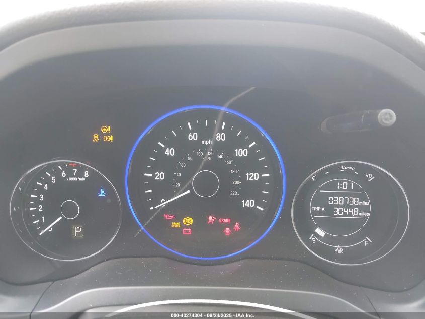 2017 Honda Hr-V Lx VIN: 3CZRU5H38HG705217 Lot: 43274304