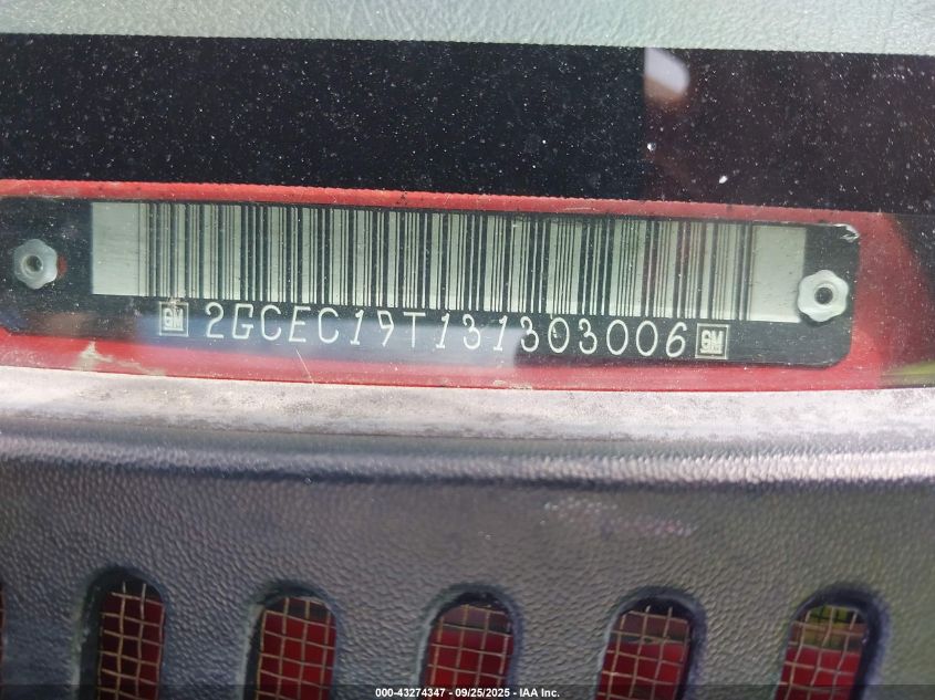 2003 Chevrolet Silverado 1500 Ls VIN: 2GCEC19T131303006 Lot: 43274347