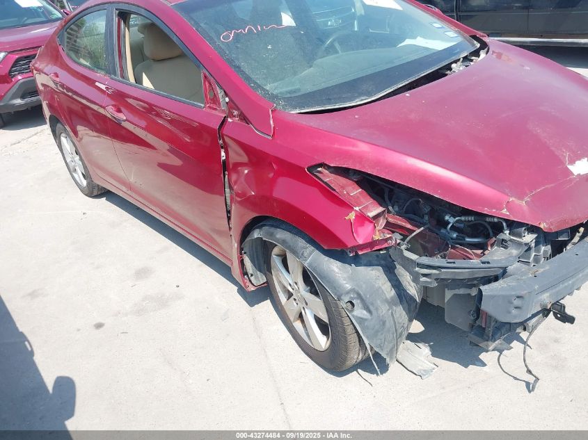 2013 Hyundai Elantra Gls VIN: 5NPDH4AE4DH437326 Lot: 43274484