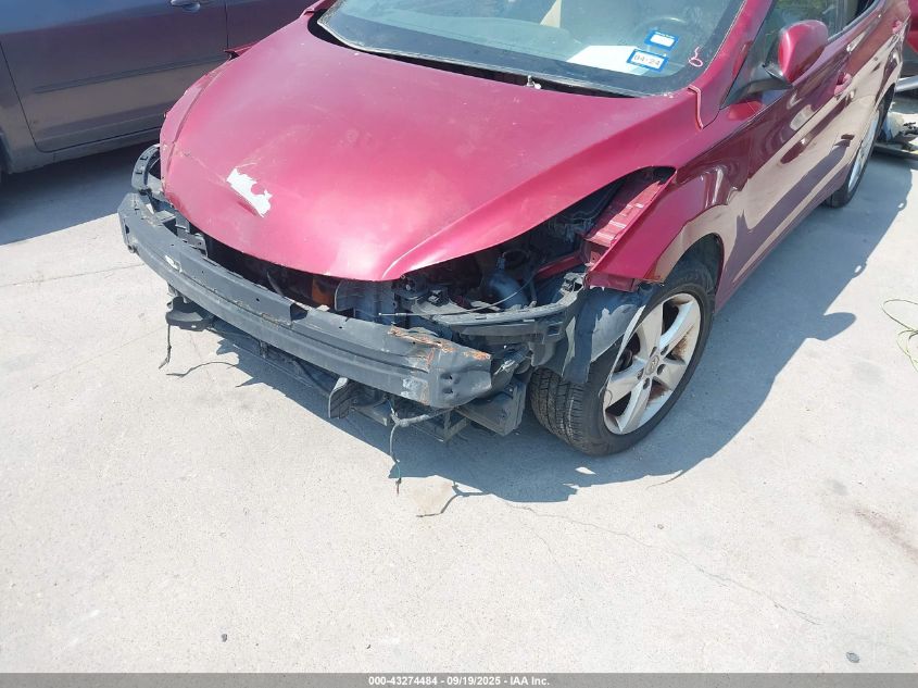 2013 Hyundai Elantra Gls VIN: 5NPDH4AE4DH437326 Lot: 43274484