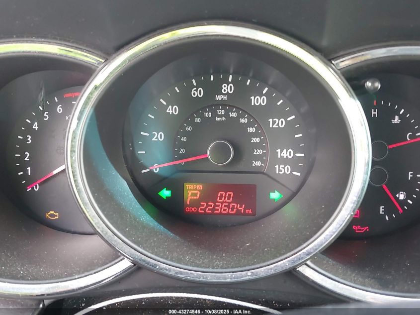 2013 Kia Sorento Lx VIN: 5XYKT3A18DG391360 Lot: 43274546