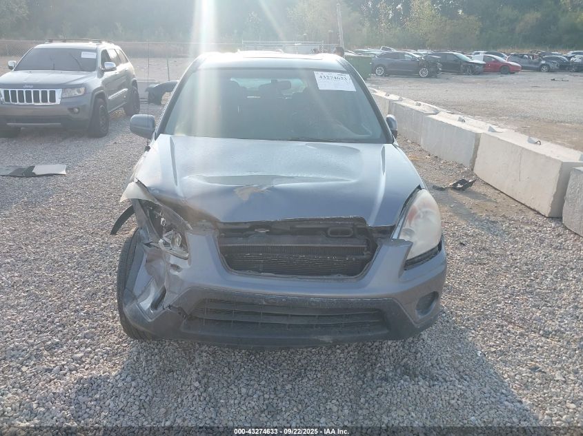 2006 Honda Cr-V Se VIN: JHLRD78916C037981 Lot: 43274633