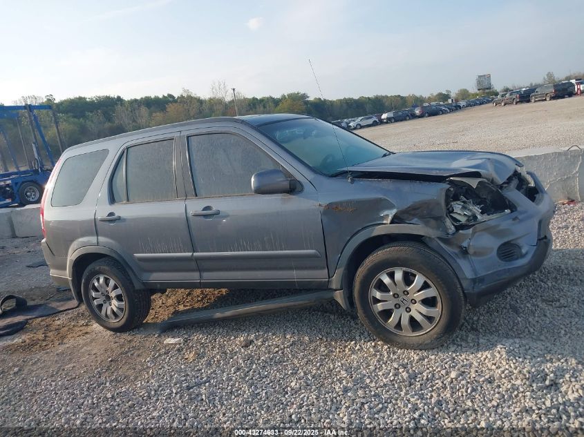 2006 Honda Cr-V Se VIN: JHLRD78916C037981 Lot: 43274633