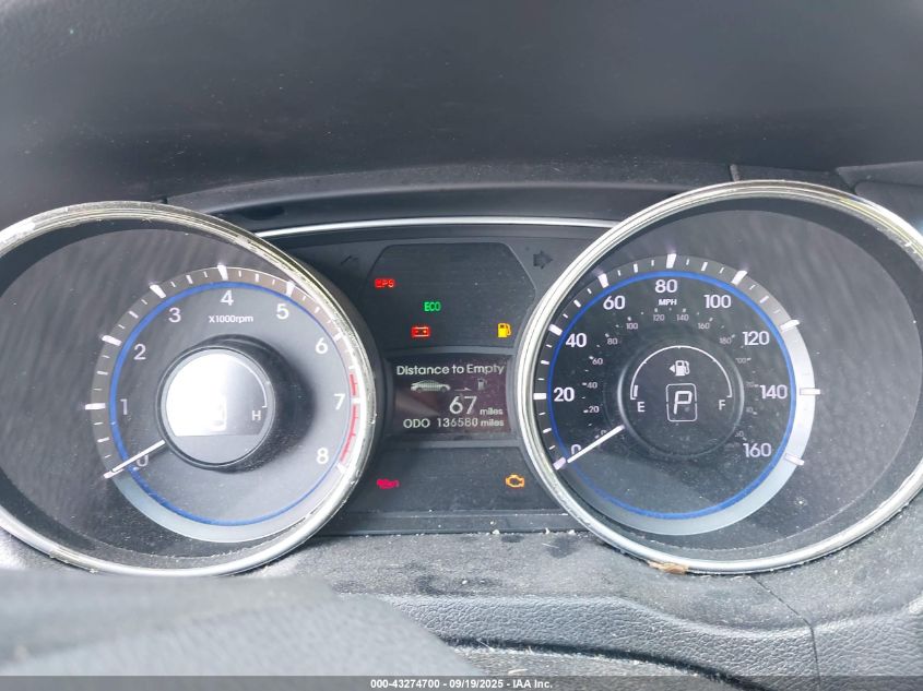 2011 Hyundai Sonata Gls VIN: 5NPEB4AC7BH302925 Lot: 43274700