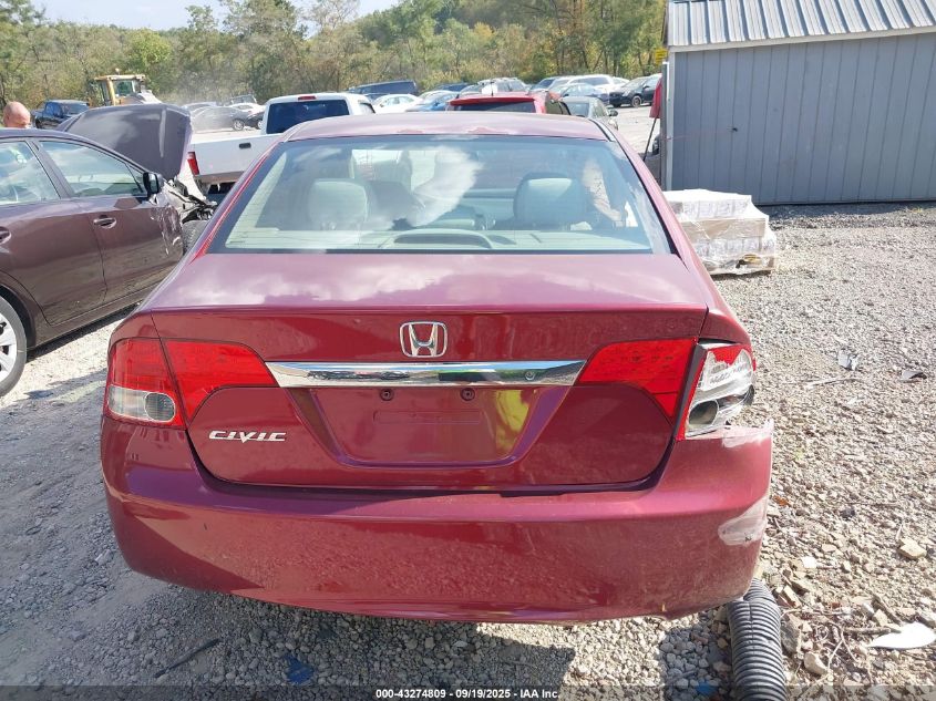 2009 Honda Civic Lx VIN: 2HGFA16599H501298 Lot: 43274809
