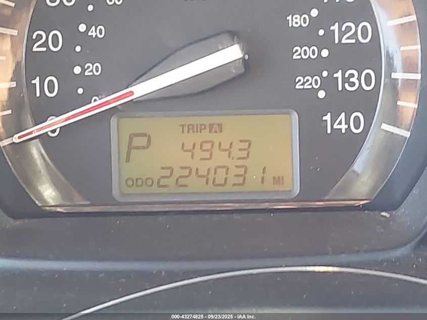 2009 Kia Spectra Ex VIN: KNAFE221X95601541 Lot: 43274825