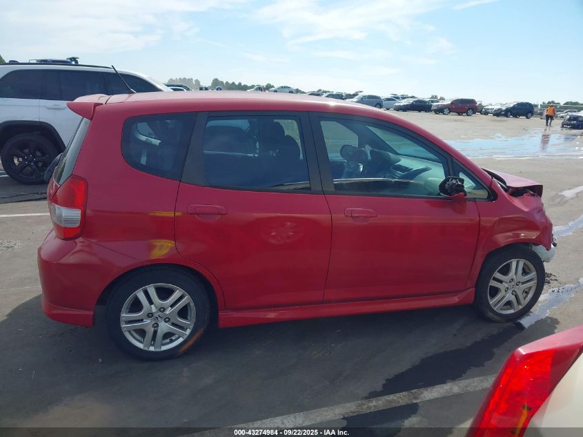 2007 Honda Fit Sport VIN: JHMGD38637S007535 Lot: 43274984