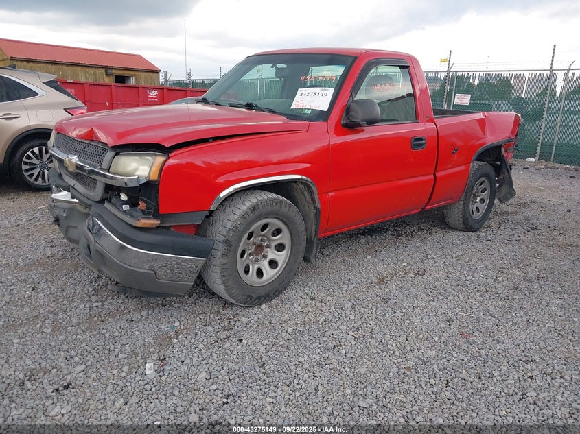 1GCEC14X85Z358783 2005 CHEVROLET SILVERADO photo no. 2