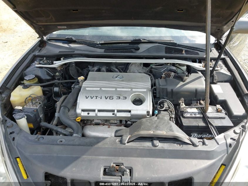 2004 Lexus Es 330 VIN: JTHBA30G245033559 Lot: 43275251