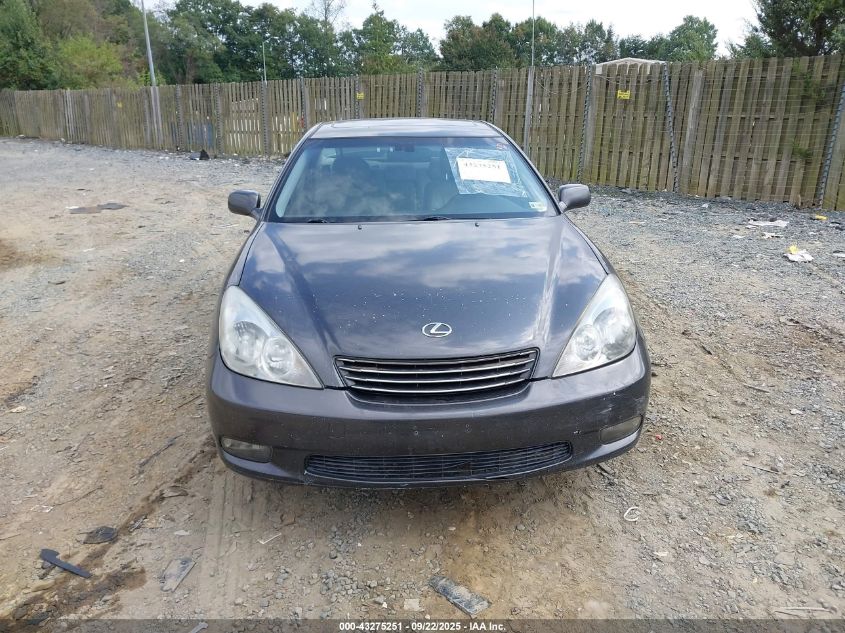 2004 Lexus Es 330 VIN: JTHBA30G245033559 Lot: 43275251