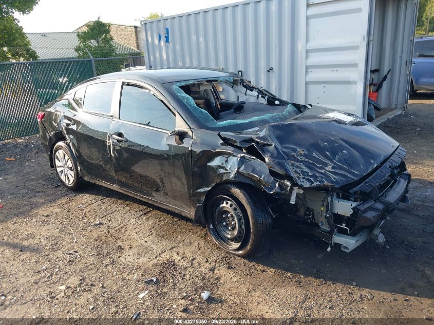 2025 Nissan Sentra S black sedan gasoline 3N1AB8BV3SY249345 photo #1