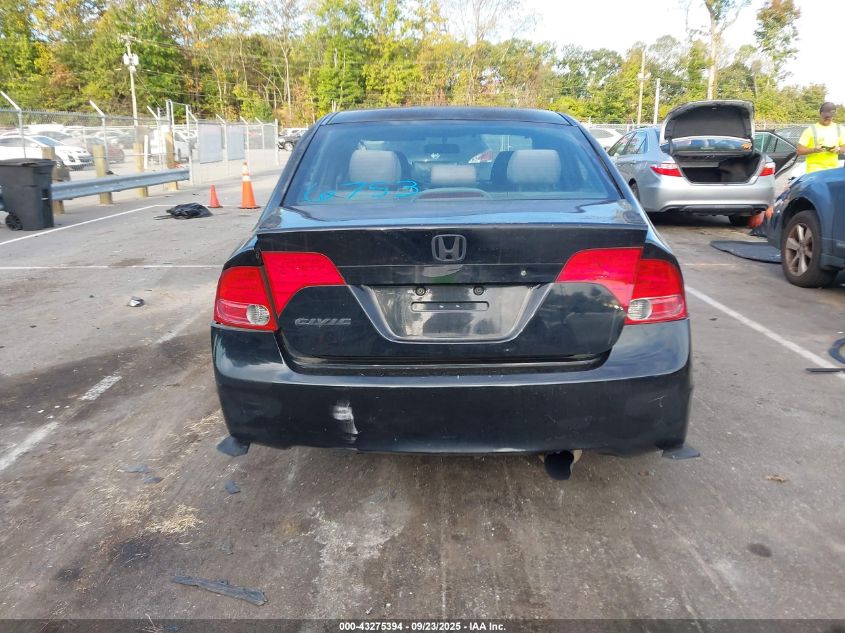 2008 Honda Civic Lx VIN: 2HGFA165X8H326753 Lot: 43275394