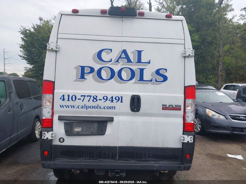 2021 Ram Promaster 1500 High Roof 136 Wb VIN: 3C6ERVBG6ME505290 Lot: 43275416