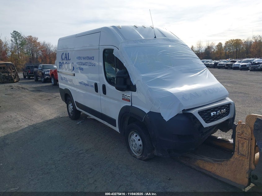 Vin: 3c6ervbg6me505290, lot: 43770020, ram promaster 1500 high roof 136 wb 2021 img_1