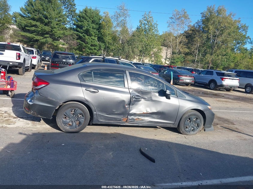 2013 Honda Civic Lx VIN: 2HGFB2F52DH565954 Lot: 43275425