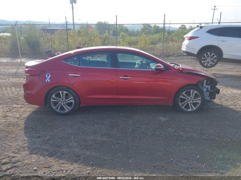 2017 HYUNDAI ELANTRA LIMITED - 5NPD84LF7HH009407