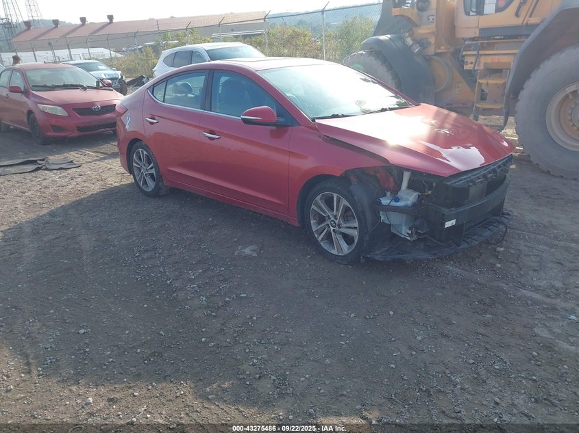 2017 HYUNDAI ELANTRA LIMITED - 5NPD84LF7HH009407