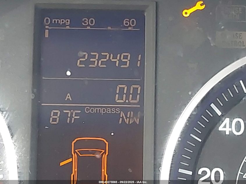 2011 Honda Cr-V Ex-L VIN: 5J6RE3H71BL023133 Lot: 43275565