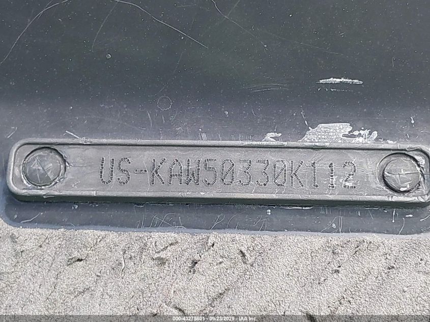 2012 Kawasaki Ultra 250 X VIN: KAW50330K112 Lot: 43275801