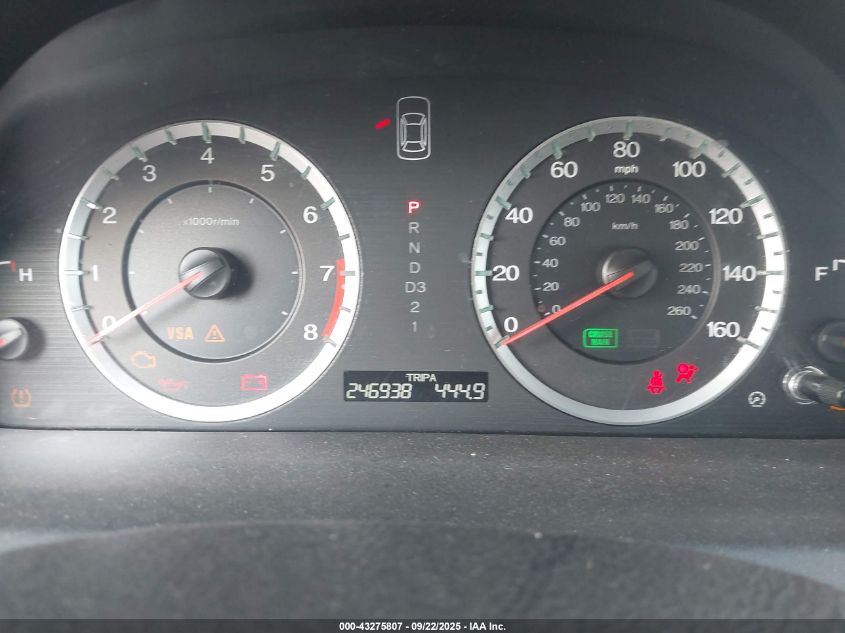 2009 Honda Accord 2.4 Lx-P VIN: 1HGCP26469A030837 Lot: 43275807