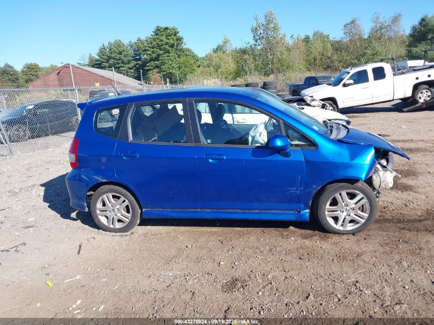 2007 Honda Fit Sport VIN: JHMGD376X7S054157 Lot: 43275924