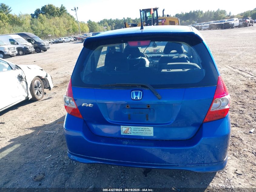 2007 Honda Fit Sport VIN: JHMGD376X7S054157 Lot: 43275924
