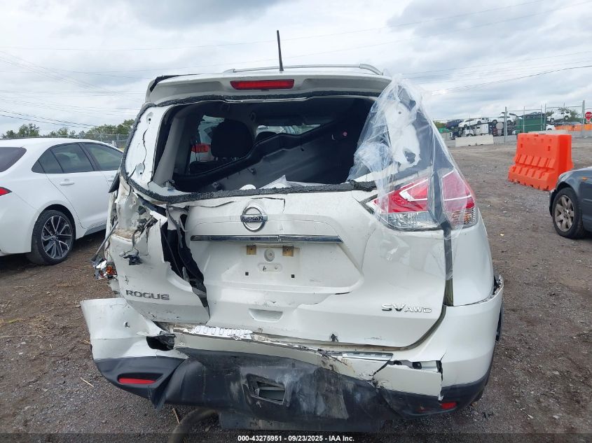 2016 Nissan Rogue Sv VIN: KNMAT2MV2GP664881 Lot: 43275951