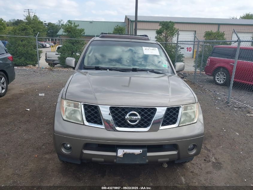 2005 Nissan Pathfinder Se VIN: 5N1AR18W25C760442 Lot: 43275957