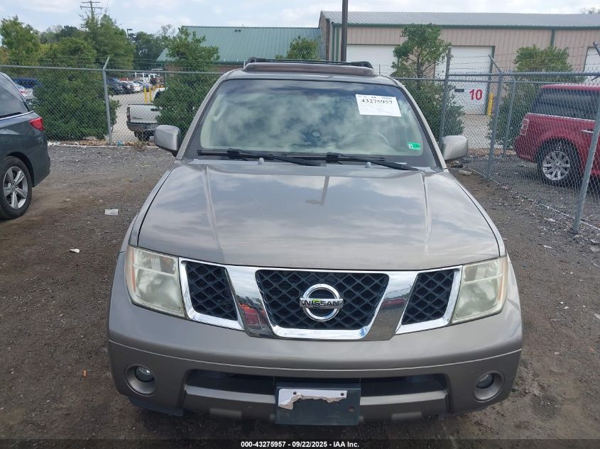 2005 Nissan Pathfinder Se VIN: 5N1AR18W25C760442 Lot: 43275957