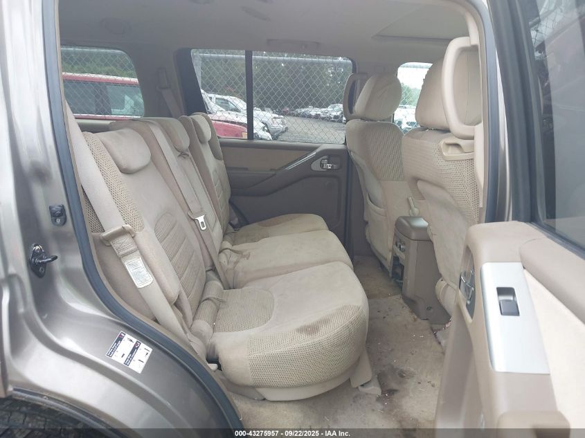 2005 Nissan Pathfinder Se VIN: 5N1AR18W25C760442 Lot: 43275957