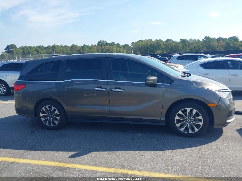 2021 Honda Odyssey Ex-L VIN: 5FNRL6H73MB001881 Lot: 43276087