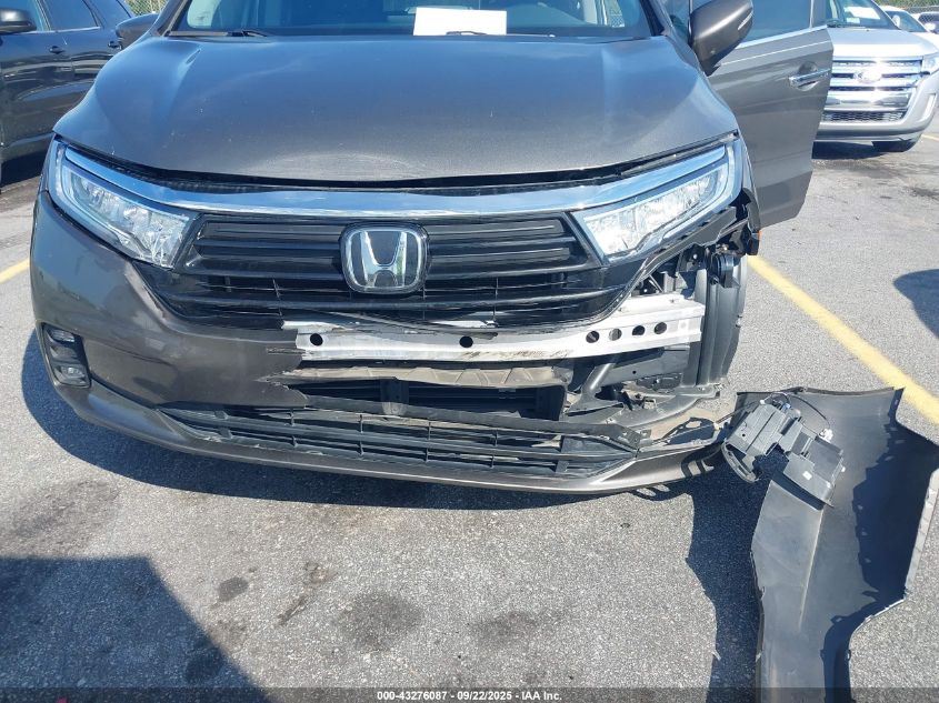 2021 Honda Odyssey Ex-L VIN: 5FNRL6H73MB001881 Lot: 43276087