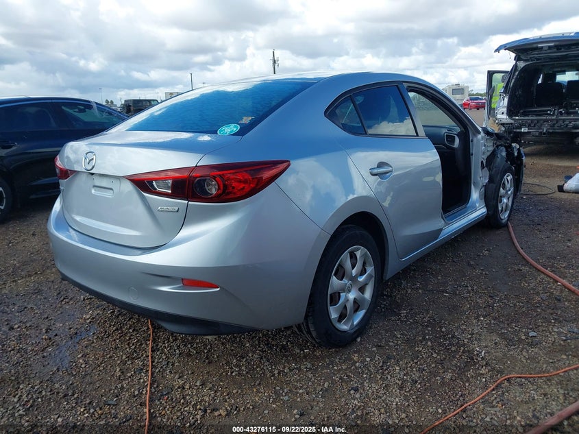 2018 Mazda 3 2.0 Azda3 Sport Silver Lot 111043276115 Vin 3MZBN1U72JM197661