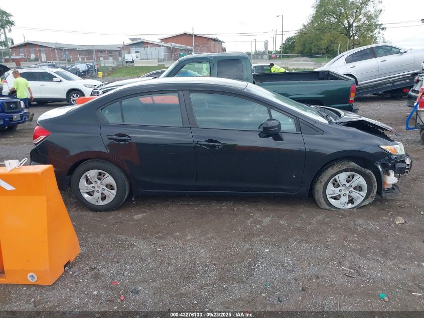 2014 Honda Civic Lx VIN: 19XFB2F50EE001618 Lot: 43276133