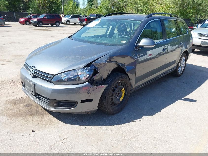 2012 Volkswagen Jetta Sportwagen 2.0L Tdi VIN: 3VWPL7AJ9CM713855 Lot: 43276260