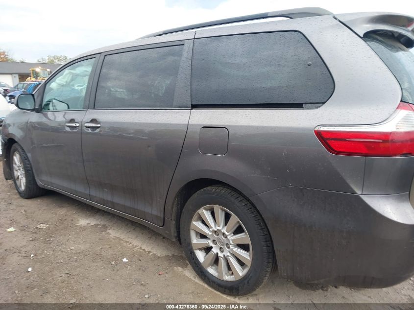 2015 Toyota Sienna Xle Premium 7 Passenger VIN: 5TDDK3DC0FS096221 Lot: 43276360