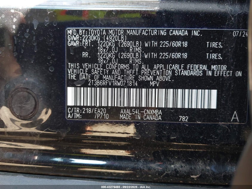 2024 TOYOTA RAV4 HYBRID XLE PREMIUM - 2T3B6RFV1RW071814