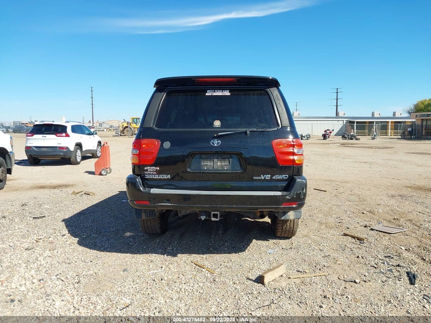 2003 Toyota Sequoia Limited V8 VIN: 5TDBT48A33S205026 Lot: 43276482