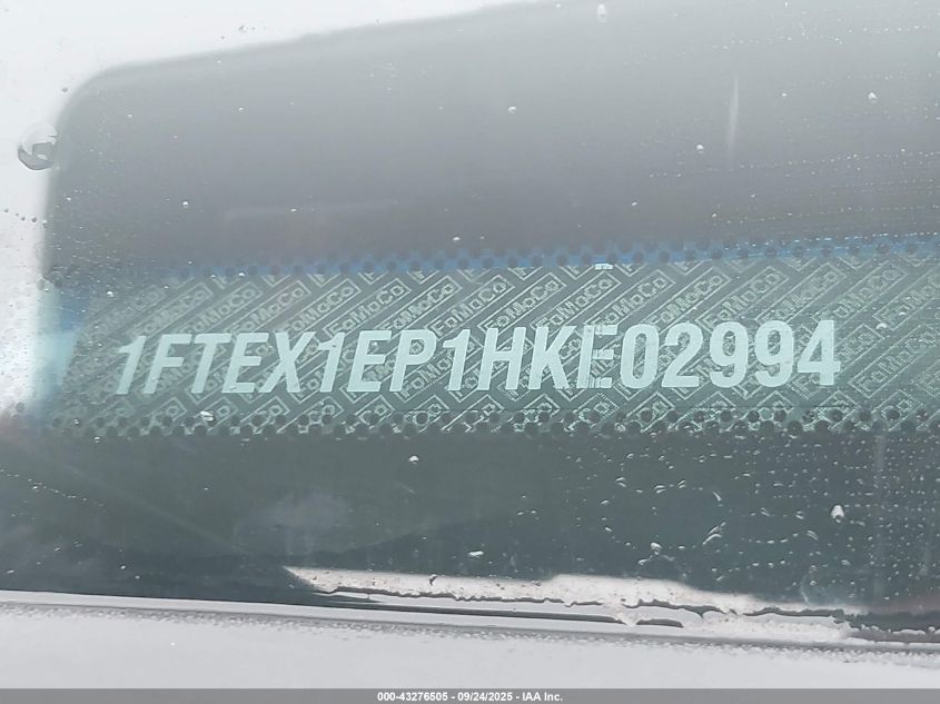 2017 Ford F-150 Xl VIN: 1FTEX1EP1HKE02994 Lot: 43276505