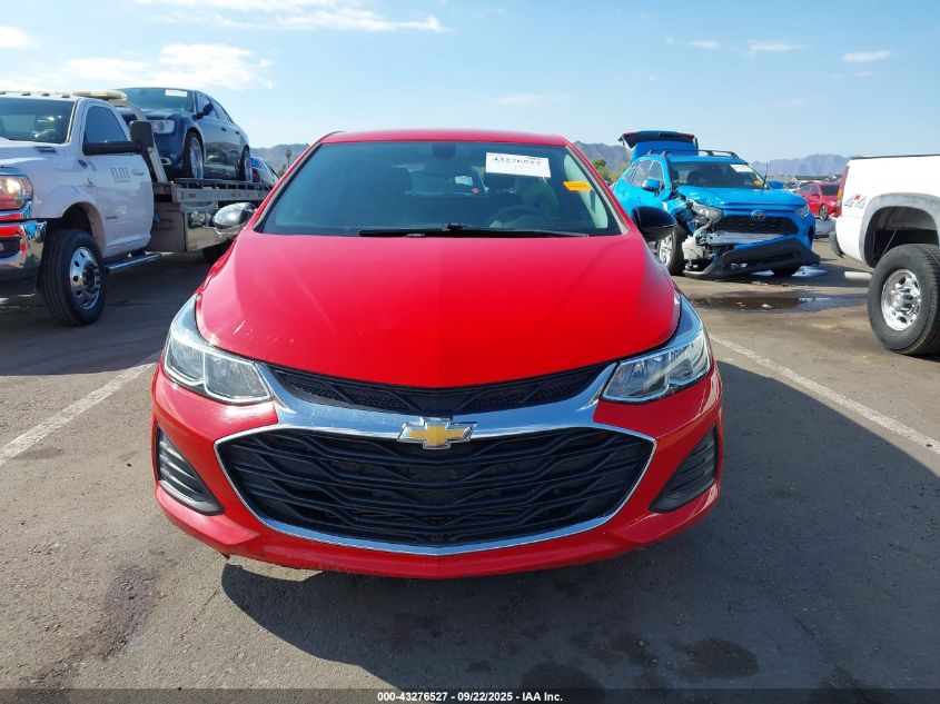2019 Chevrolet Cruze Ls VIN: 3G1BC6SM8KS600451 Lot: 43276527