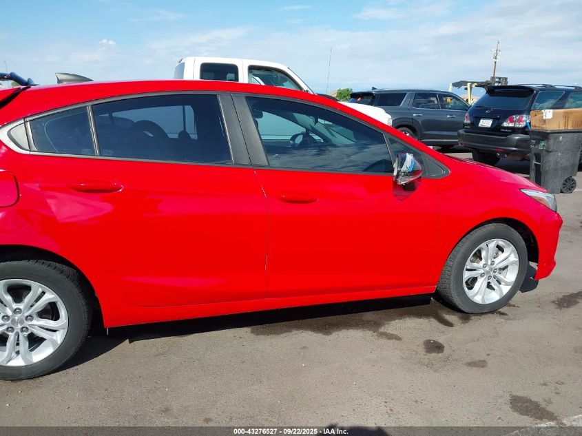 2019 Chevrolet Cruze Ls VIN: 3G1BC6SM8KS600451 Lot: 43276527