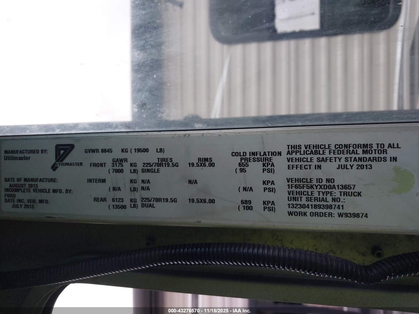 1F65F5KYXD0A13657 2013 FORD  photo no. 8